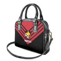 Hekari Papua New Guinea Football Custom Shoulder Handbag Go PNG Red Army LT14 - Polynesian Pride