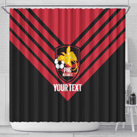 Hekari Papua New Guinea Football Custom Shower Curtain Go PNG Red Army LT14 - Polynesian Pride