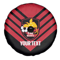 Hekari Papua New Guinea Football Custom Spare Tire Cover Go PNG Red Army