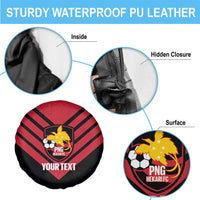 Hekari Papua New Guinea Football Custom Spare Tire Cover Go PNG Red Army