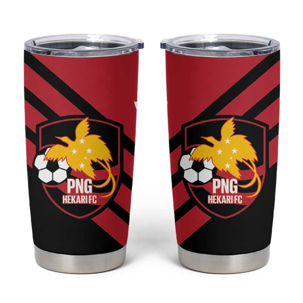 Hekari Papua New Guinea Football Custom Tumbler Cup Go PNG Red Army