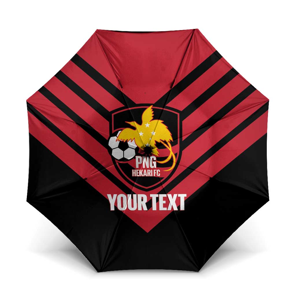 Hekari Papua New Guinea Football Custom Umbrella Go PNG Red Army LT14 One Size Folded 11.42 inch Opened Diameter 37.4 inch Red - Polynesian Pride