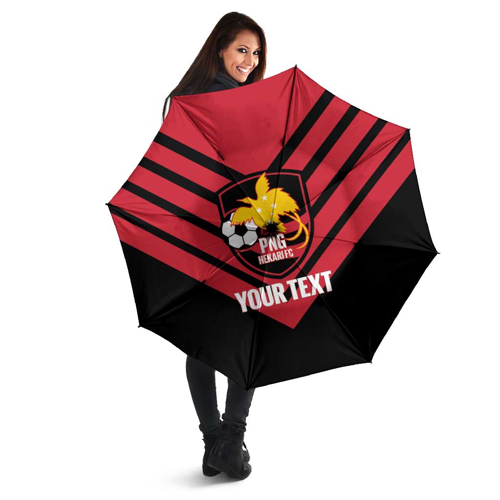 Hekari Papua New Guinea Football Custom Umbrella Go PNG Red Army LT14 - Polynesian Pride