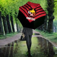Hekari Papua New Guinea Football Custom Umbrella Go PNG Red Army LT14 - Polynesian Pride
