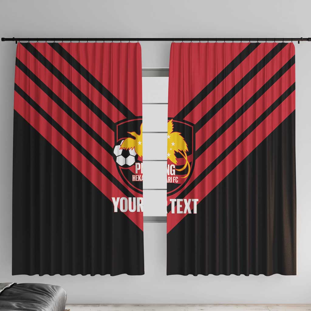 Hekari Papua New Guinea Football Custom Window Curtain Go PNG Red Army