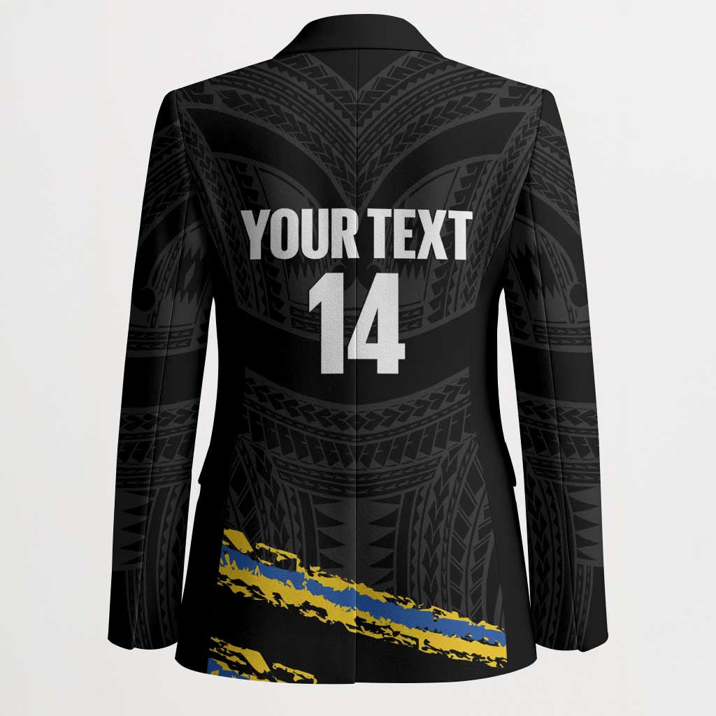 Kings Solomon Islands Football Custom Blazer Come On Solomons Polynesian Grunge Style LT14 - Polynesian Pride