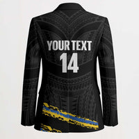 Kings Solomon Islands Football Custom Blazer Come On Solomons Polynesian Grunge Style LT14 - Polynesian Pride