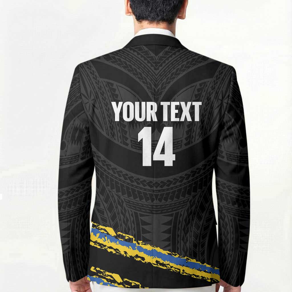 Kings Solomon Islands Football Custom Blazer Come On Solomons Polynesian Grunge Style LT14 - Polynesian Pride