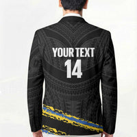 Kings Solomon Islands Football Custom Blazer Come On Solomons Polynesian Grunge Style LT14 - Polynesian Pride