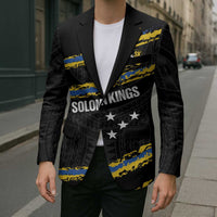 Kings Solomon Islands Football Custom Blazer Come On Solomons Polynesian Grunge Style LT14 - Polynesian Pride