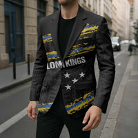 Kings Solomon Islands Football Custom Blazer Come On Solomons Polynesian Grunge Style LT14 - Polynesian Pride