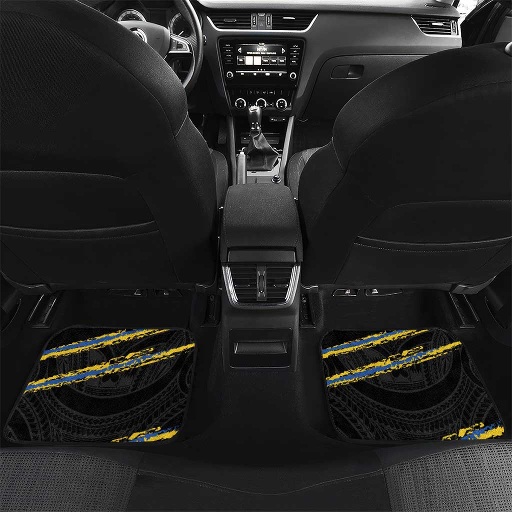 Kings Solomon Islands Football Custom Car Mats Come On Solomons Polynesian Grunge Style