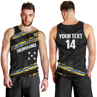 Kings Solomon Islands Football Custom Men Tank Top Come On Solomons Polynesian Grunge Style