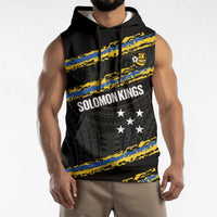 Kings Solomon Islands Football Custom Sleeveless Hoodie Come On Solomons Polynesian Grunge Style LT14 - Polynesian Pride