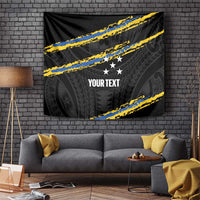 Kings Solomon Islands Football Custom Tapestry Come On Solomons Polynesian Grunge Style