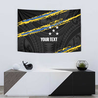 Kings Solomon Islands Football Custom Tapestry Come On Solomons Polynesian Grunge Style