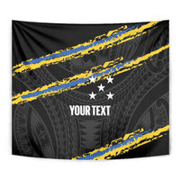 Kings Solomon Islands Football Custom Tapestry Come On Solomons Polynesian Grunge Style