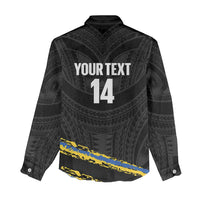 Kings Solomon Islands Football Custom Women Casual Shirt Come On Solomons Polynesian Grunge Style LT14 - Polynesian Pride