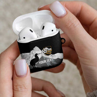 New Zealand South Island Football Custom AirPods Case Aoraki Mount Cook With Kiwi Maori Pattern LT14 - Polynesian Pride