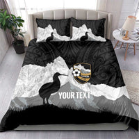 New Zealand South Island Football Custom Bedding Set Aoraki Mount Cook With Kiwi Maori Pattern LT14 - Polynesian Pride