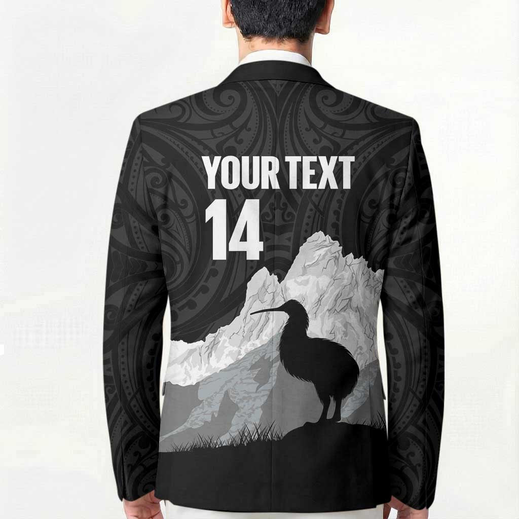New Zealand South Island Football Custom Blazer Aoraki Mount Cook With Kiwi Maori Pattern LT14 - Polynesian Pride
