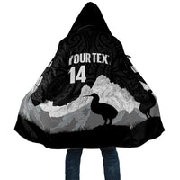 New Zealand South Island Football Custom Cloak Aoraki Mount Cook With Kiwi Maori Pattern LT14 Unisex Black - Polynesian Pride