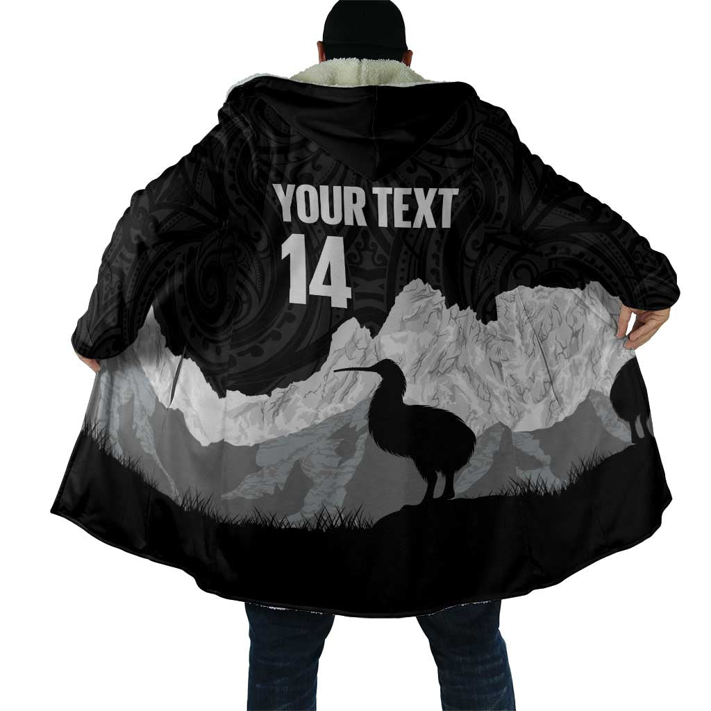 New Zealand South Island Football Custom Cloak Aoraki Mount Cook With Kiwi Maori Pattern LT14 - Polynesian Pride