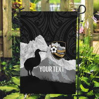 New Zealand South Island Football Custom Garden Flag Aoraki Mount Cook With Kiwi Maori Pattern