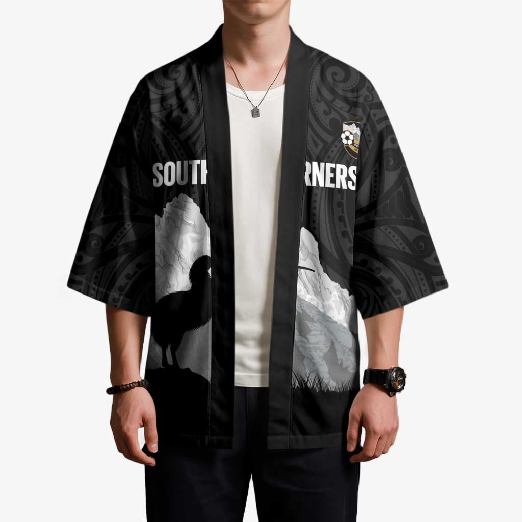 New Zealand South Island Football Custom Kimono Aoraki Mount Cook With Kiwi Maori Pattern LT14 - Polynesian Pride