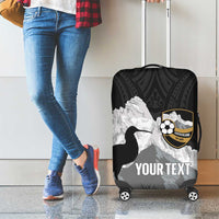 New Zealand South Island Football Custom Luggage Cover Aoraki Mount Cook With Kiwi Maori Pattern