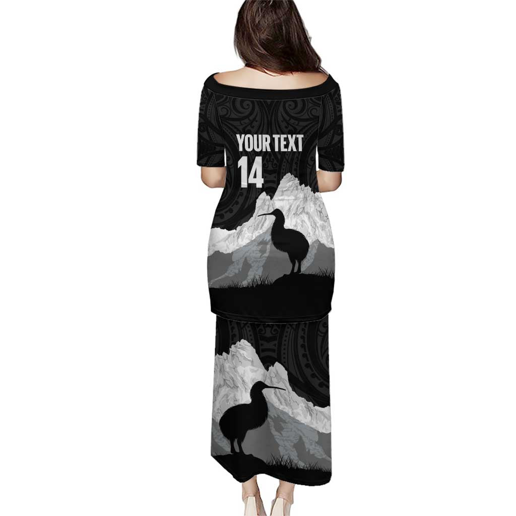 New Zealand South Island Football Custom Puletasi Aoraki Mount Cook With Kiwi Maori Pattern LT14 - Polynesian Pride