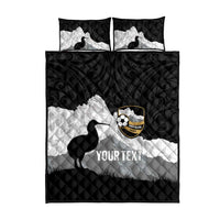 New Zealand South Island Football Custom Quilt Bed Set Aoraki Mount Cook With Kiwi Maori Pattern LT14 - Polynesian Pride