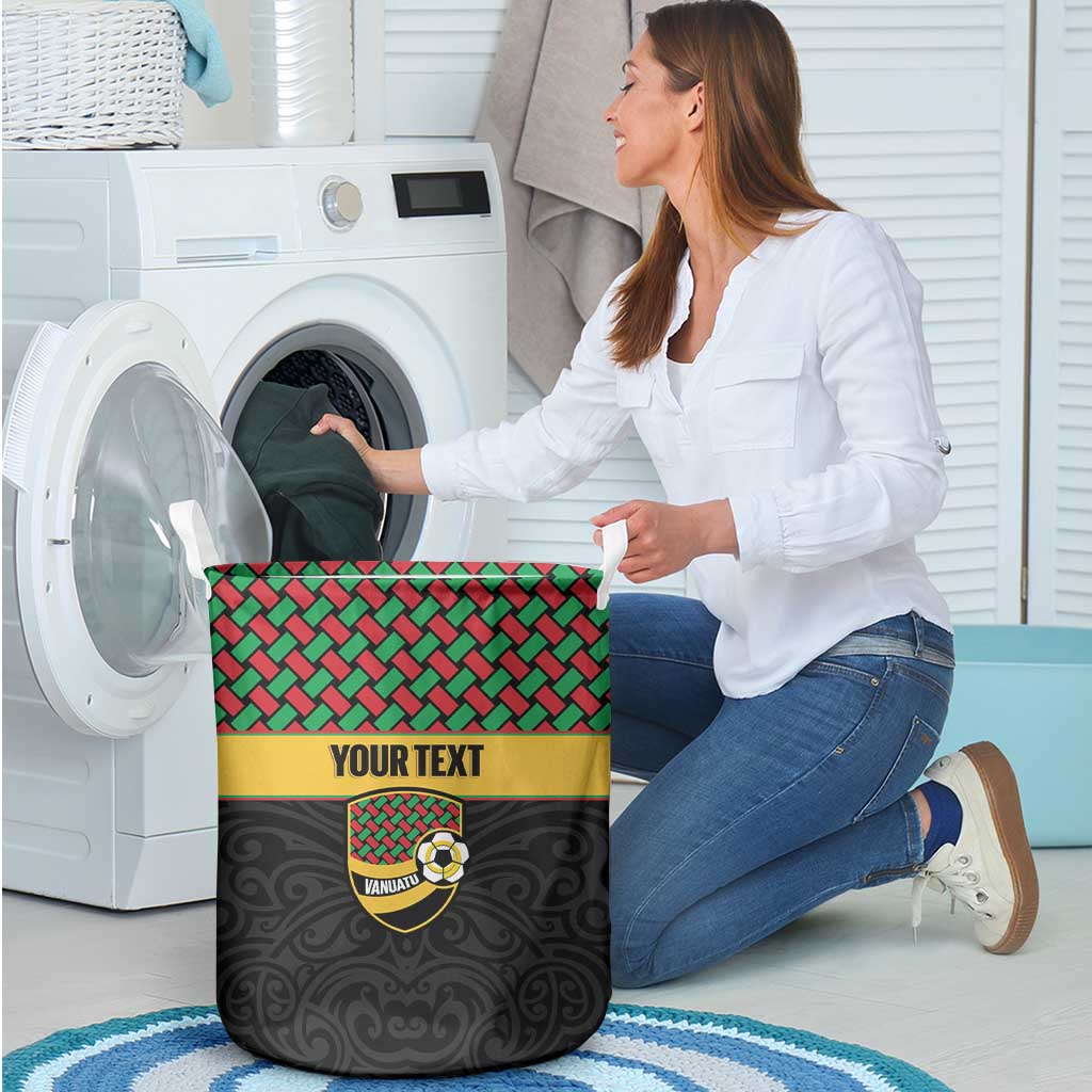 Vanuatu Football Custom Laundry Basket Go Chiefs Basket-weave Pattern