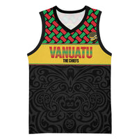 Vanuatu Football Custom Basketball Jersey Go Chiefs Basket-weave Pattern