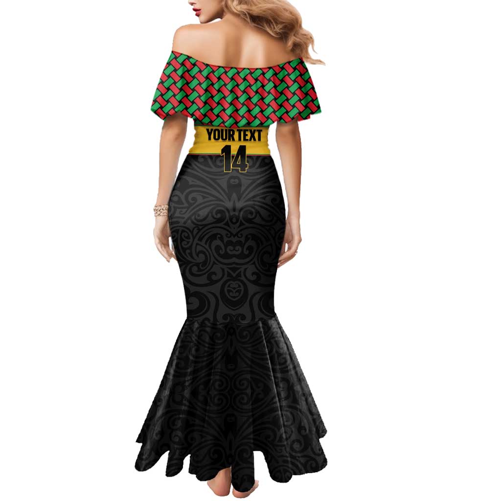 Vanuatu Football Custom Family Matching Mermaid Dress and Hawaiian Shirt Go Chiefs Basket-weave Pattern LT14 - Polynesian Pride