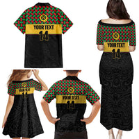 Vanuatu Football Custom Family Matching Puletasi and Hawaiian Shirt Go Chiefs Basket-weave Pattern LT14 - Polynesian Pride