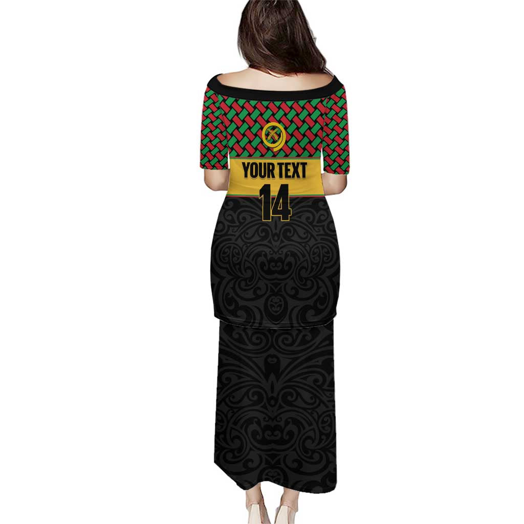 Vanuatu Football Custom Family Matching Puletasi and Hawaiian Shirt Go Chiefs Basket-weave Pattern LT14 - Polynesian Pride