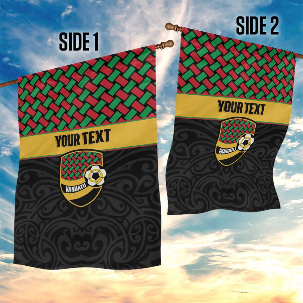 Vanuatu Football Custom Garden Flag Go Chiefs Basket-weave Pattern