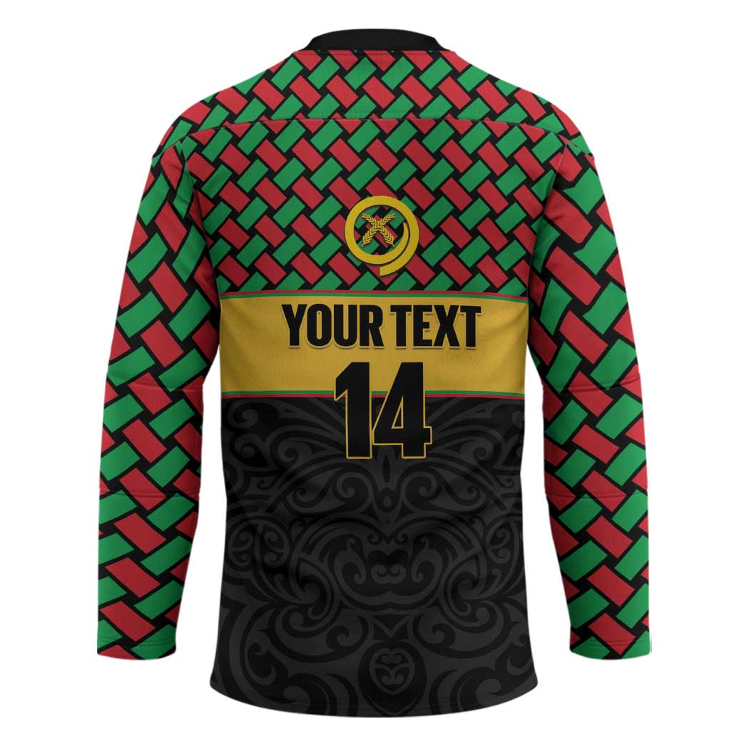Vanuatu Football Custom Hockey Jersey Go Chiefs Basket-weave Pattern LT14 - Polynesian Pride
