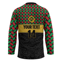 Vanuatu Football Custom Hockey Jersey Go Chiefs Basket-weave Pattern LT14 - Polynesian Pride