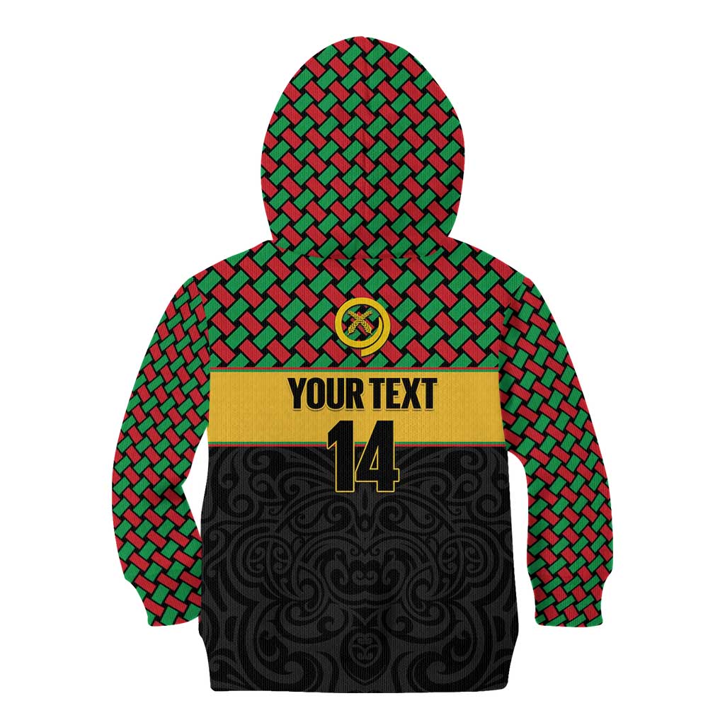 Vanuatu Football Custom Kid Hoodie Go Chiefs Basket-weave Pattern