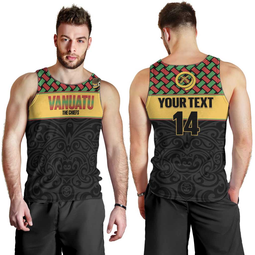 Vanuatu Football Custom Men Tank Top Go Chiefs Basket-weave Pattern LT14 - Polynesian Pride