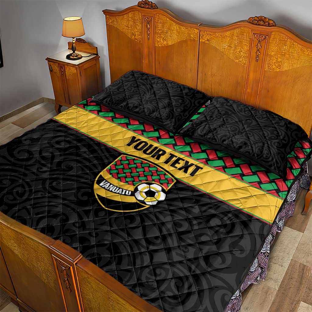 Vanuatu Football Custom Quilt Bed Set Go Chiefs Basket-weave Pattern