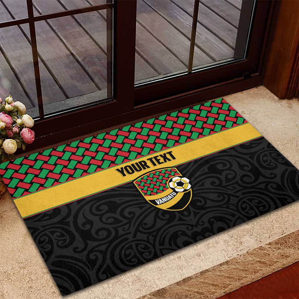Vanuatu Football Custom Rubber Doormat Go Chiefs Basket-weave Pattern