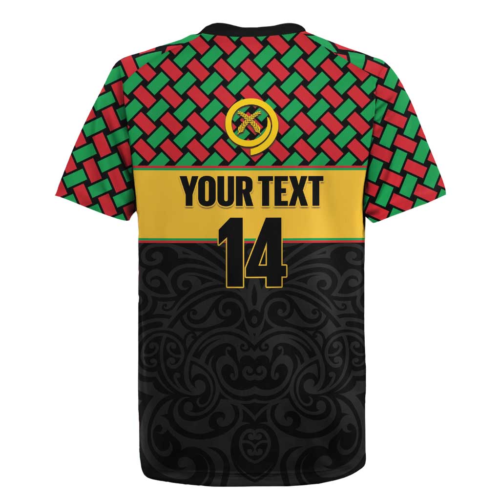 Vanuatu Football Custom Rugby Jersey Go Chiefs Basket-weave Pattern