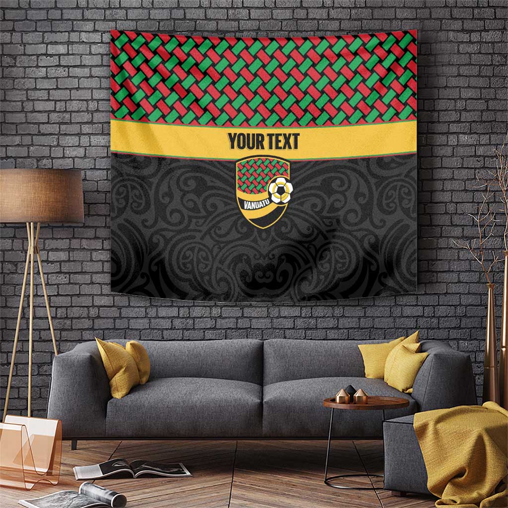 Vanuatu Football Custom Tapestry Go Chiefs Basket-weave Pattern