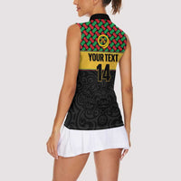 Vanuatu Football Custom Women Sleeveless Polo Shirt Go Chiefs Basket-weave Pattern