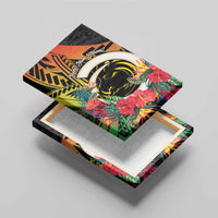 Vanuatu Boar Tusk Yumi Yumi Yumi Canvas Wall Art Independens Dei Long God Yumi Stanap LT14 - Polynesian Pride
