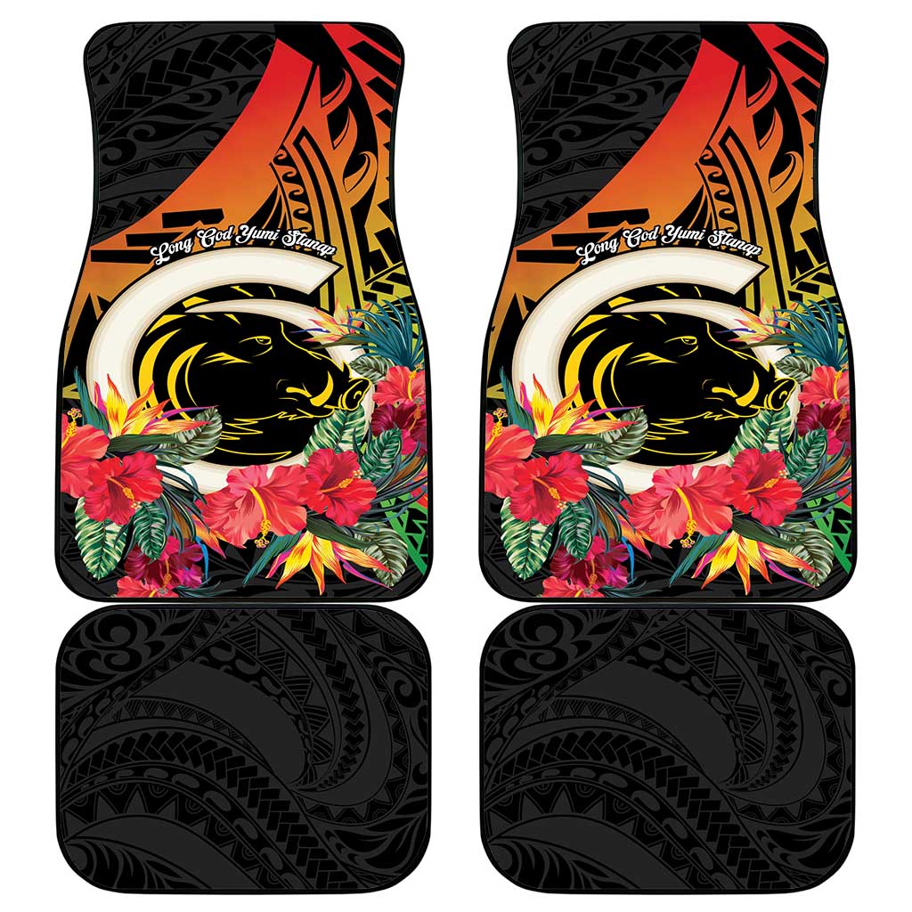 Vanuatu Boar Tusk Yumi Yumi Yumi Car Mats Independens Dei Long God Yumi Stanap LT14 - Polynesian Pride