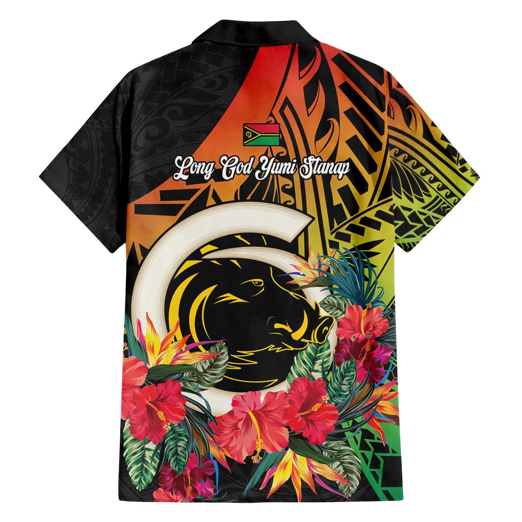 Vanuatu Boar Tusk Yumi Yumi Yumi Family Matching Long Sleeve Bodycon Dress and Hawaiian Shirt Independens Dei Long God Yumi Stanap LT14 - Polynesian Pride